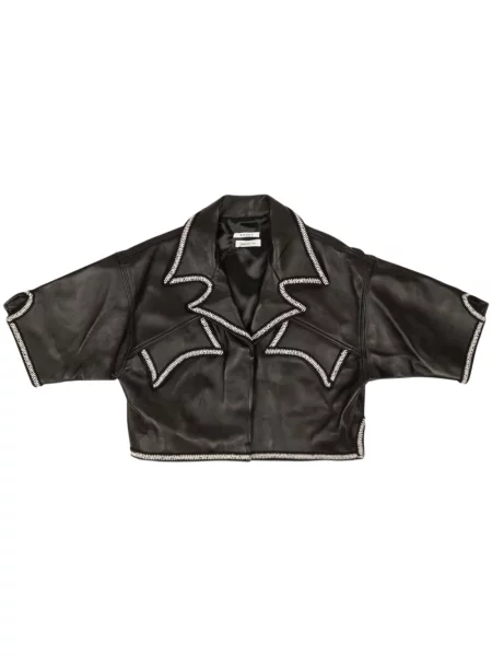 Cămașă Rhude din piele negru