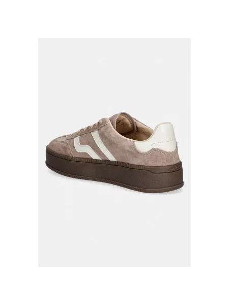 Sneakersy Gant skórzane brązowe