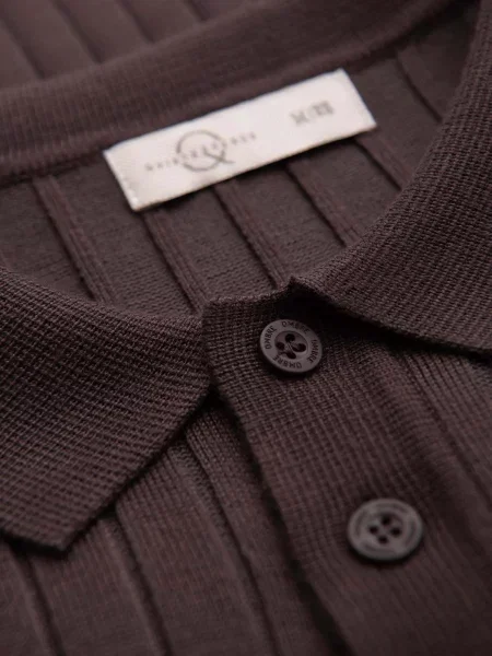 Polo majica Ombre smeđa