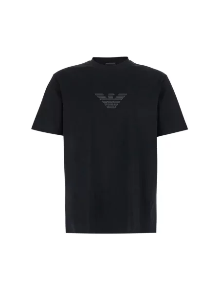 Koszulka Emporio Armani z nadrukiem czarna