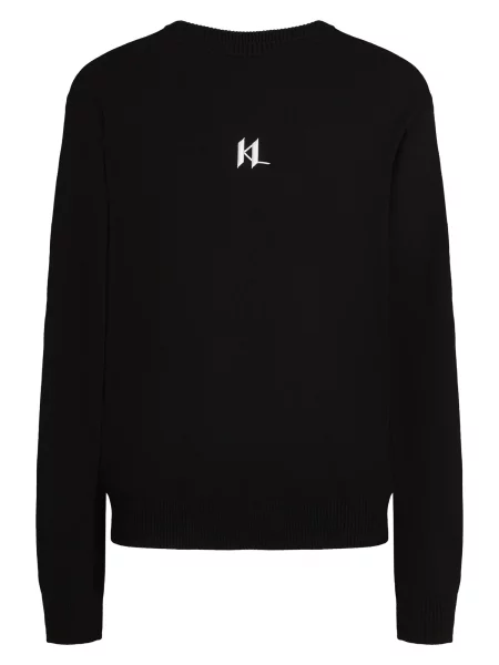 Karl Lagerfeld Pulover negru alb