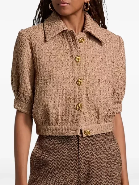 Decupat geacă L'agence din tweed maro