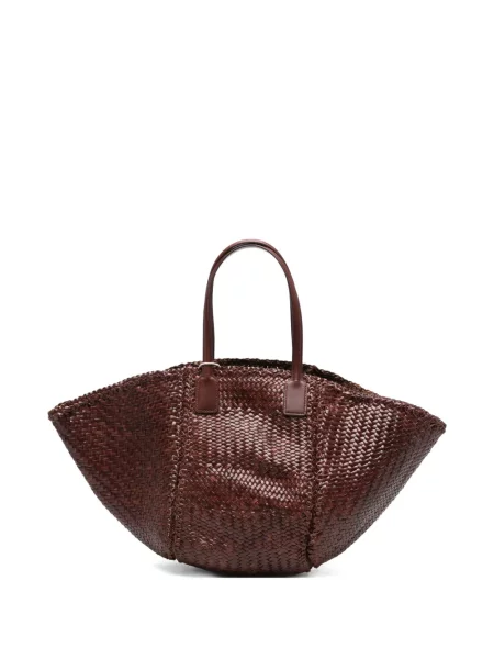 Geantă shopper Dragon Diffusion din piele maro