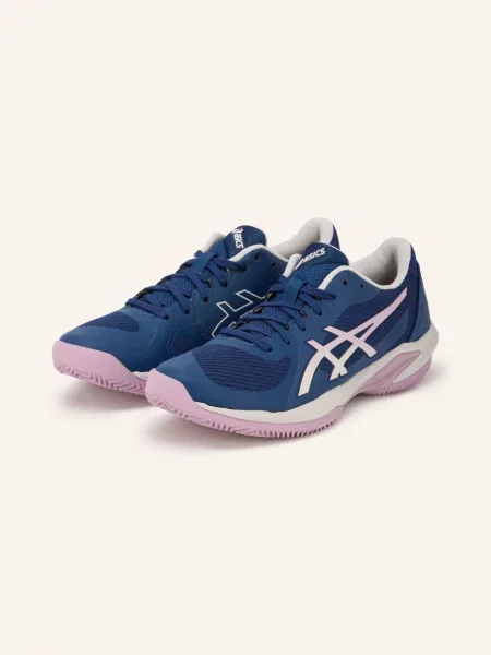 Asics Tenisové Boty Solution Swift Clay tmavě modrá / světle fialová bílá