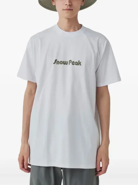 Tricou Snow Peak cu imagine alb