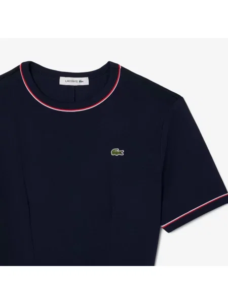 Lacoste Koszulka Z Dżerseju granatowa