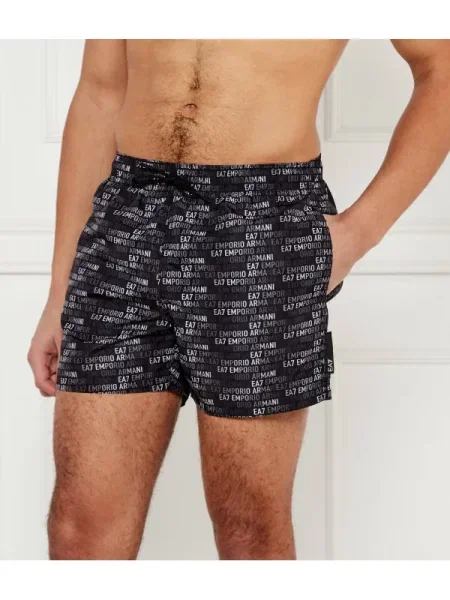 Fürdőruha Emporio Armani Ea7 fekete