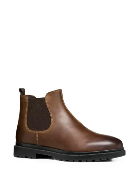 Chiloți Geox din piele slip-on maro