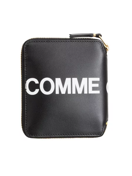 Portfel Comme Des Garcons skórzany czarny