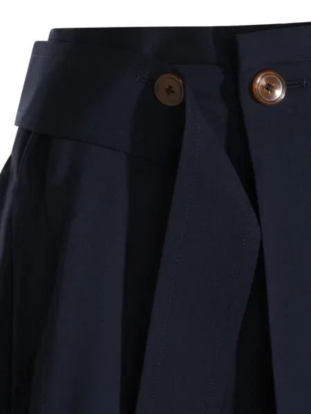 Fusta mini Vivienne Westwood asimetrică albastru
