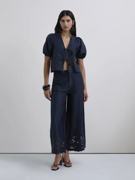 Scalpers Pantaloni / bleumarin albastru