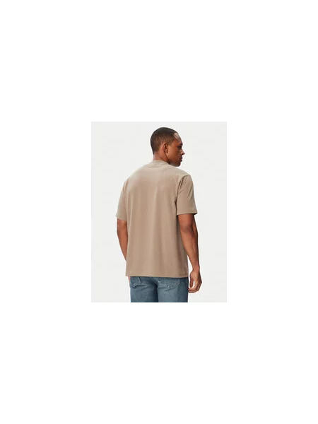 BOSS T-shirt Tee Collar Relaxed Fit bež