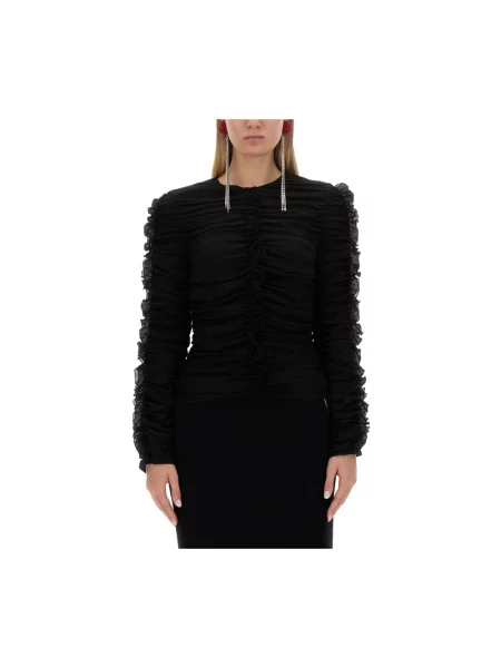 Skinny bluzka Magda Butrym czarna