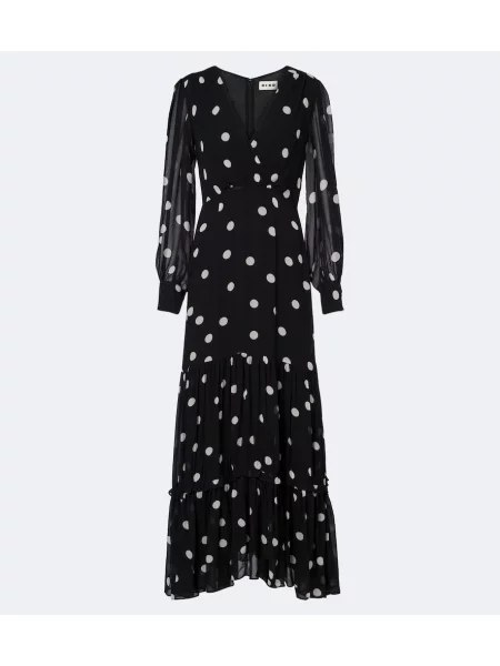 Rochie midi Rixo cu buline negru