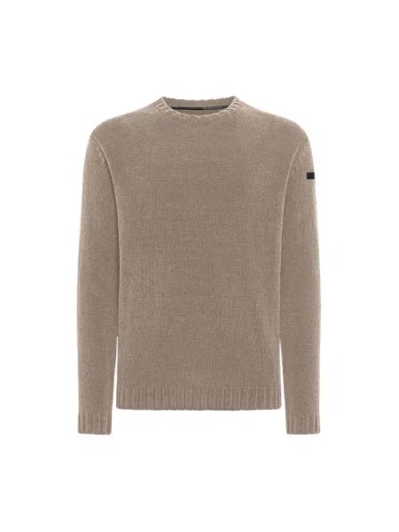 Dzianinowy sweter Rrd brązowy