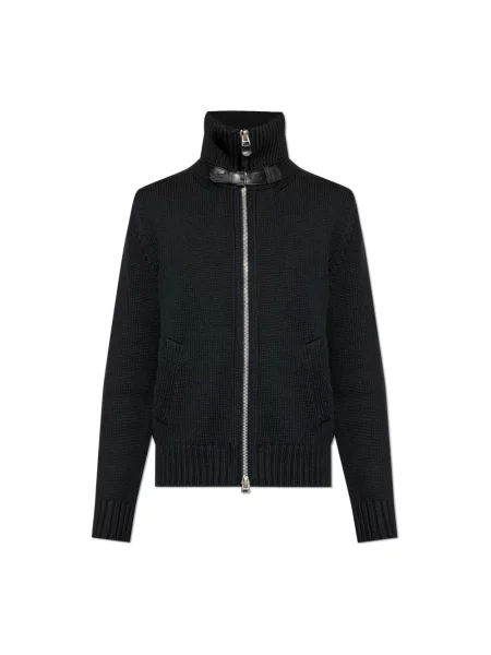 Kardigan Tom Ford wełniany elegancki czarny