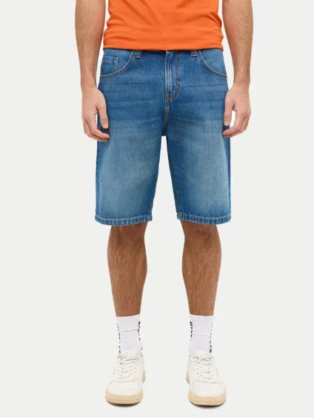 Mustang Pantaloni scurți de blugi Jackson Straight Fit albastru