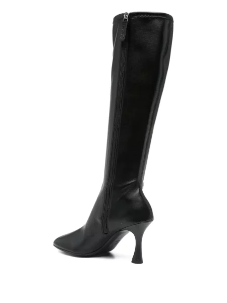 Botine 3juin din piele negru