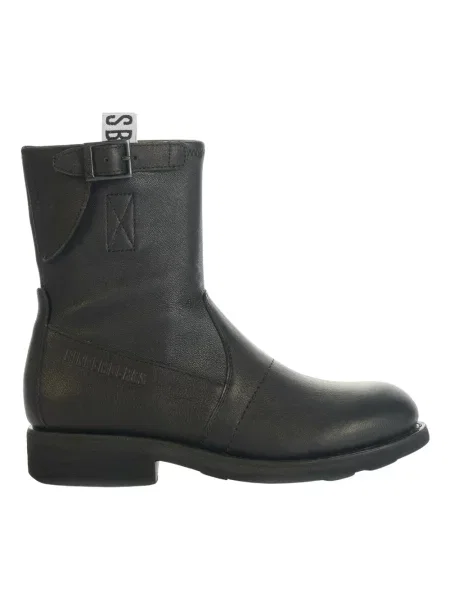 Botki Bikkembergs skórzane retro czarne