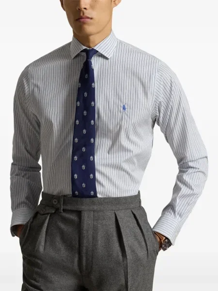 Ριγέ δερμάτινος κάλτσες Polo Ralph Lauren με κορδόνι μαύρο