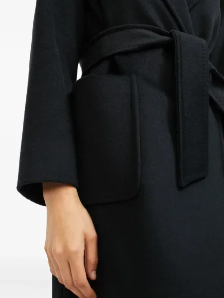 Palton Max Mara cu glugă albastru