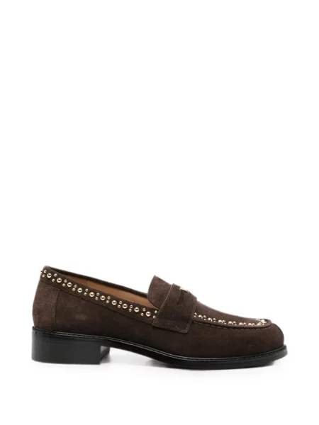 Pantofi loafer Furla din piele maro