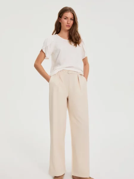 Pantaloni Marisse alb
