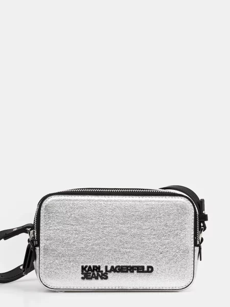 Чанта Karl Lagerfeld Jeans сребристо