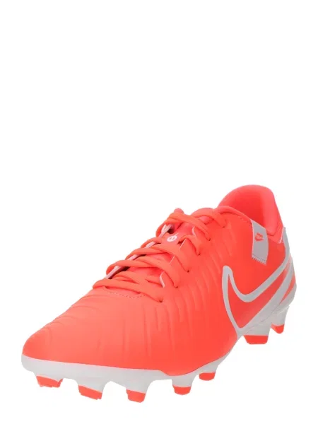 NIKE Ghete de fotbal Tiempo Legend 10 Academy deschis / roșu orange gri