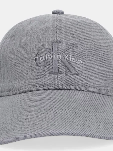Calvin Klein baseball kapa moška iz jeansa siva