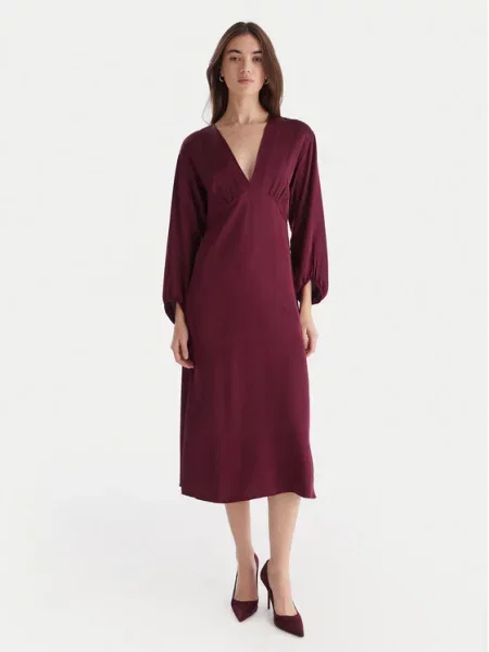 ViCOLO Cocktail obleka Bordo rdeča