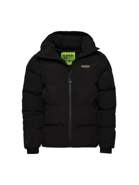Prosta kurtka z kapturem Superdry czarna