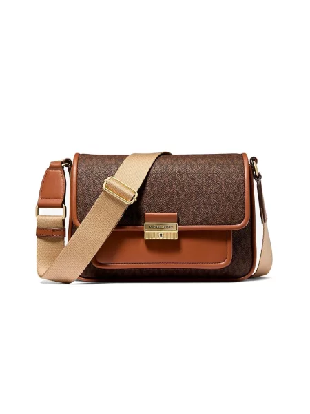 Torba Michael Kors z autografem brązowa