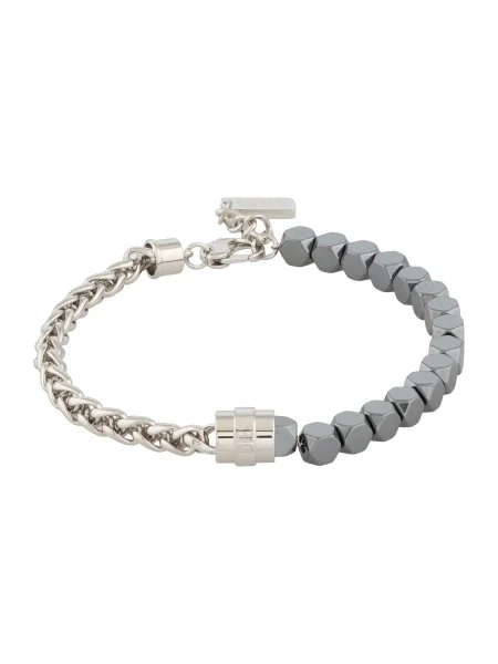 DIESEL Zapestnica antracit srebrna