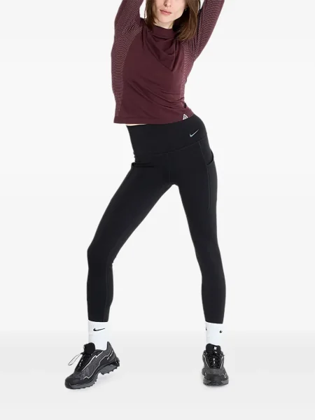 Top sport Nike din fleece plisat fără mâneci alb
