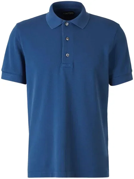 Scurt tricou polo Tom Ford albastru