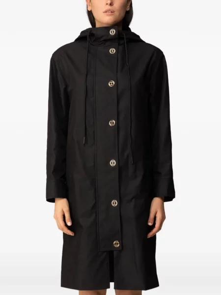Trenci Twinset cu glugă negru