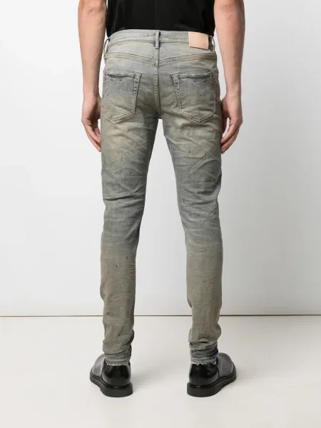 Дънки straight leg Purple Brand синьо