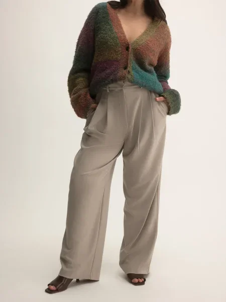 KAVAZI Pantaloni taupe gri