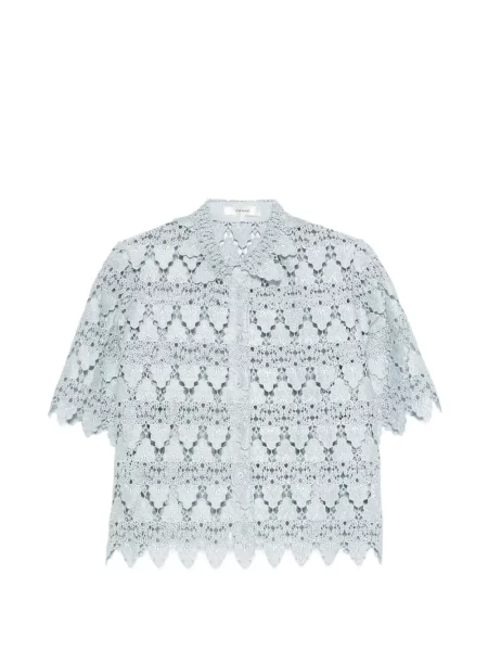 Cămașă Frame din dantelă albastru
