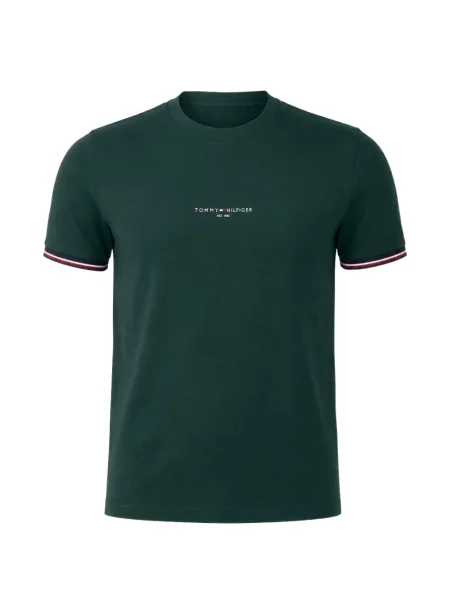 Tricou Tommy Hilfiger cu imagine verde