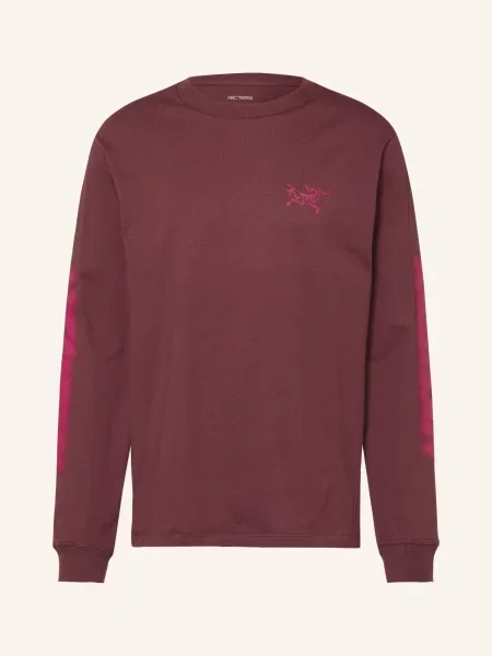Arc'teryx Tričko S Dlouhým Rukávem Kragg tmavě červená