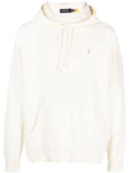 Hanorac cu glugă Polo Ralph Lauren cu broderie alb