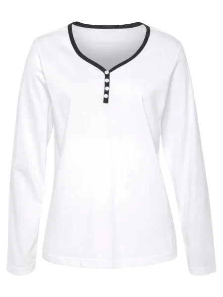 VIVANCE Tričko černá bílá