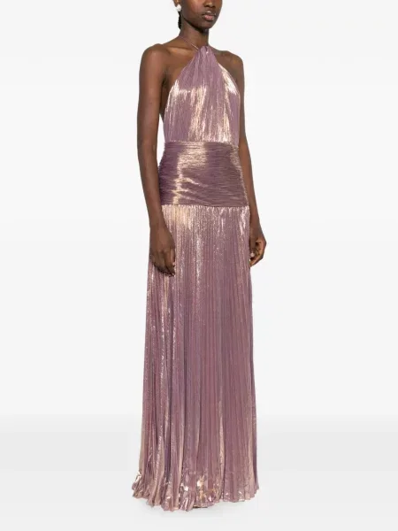 Maxi rochie maxi Retrofete plisată de costum violet
