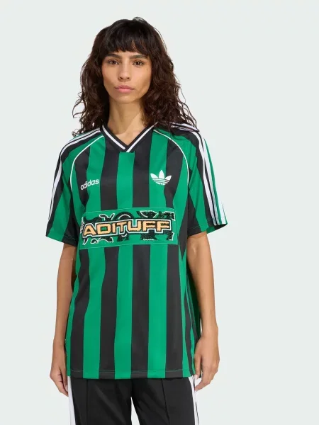 Футболка adidas комбінований верх зелений