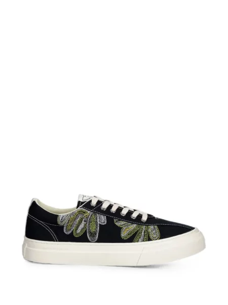 Sneakerși Stepney Workers Club cu broderie din canvas negru