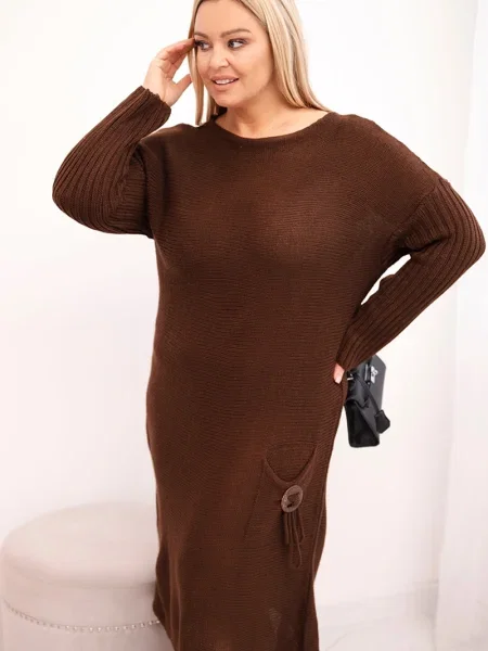 Rochie Kesi Włoski de mohair maro