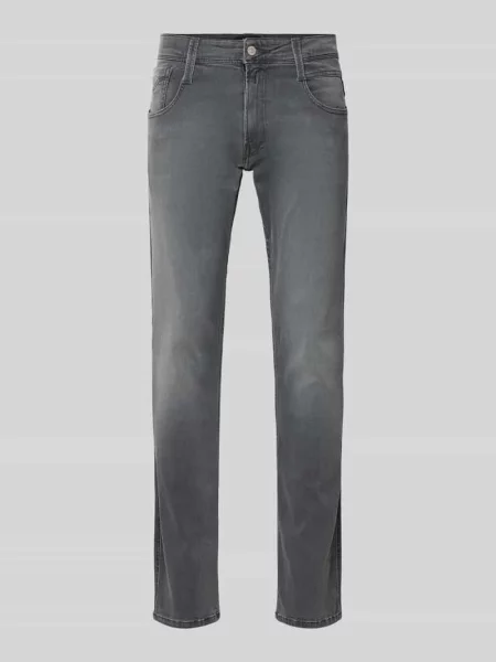 Jeans o kroju slim fit z wpuszczanymi model ANBASS' Replay