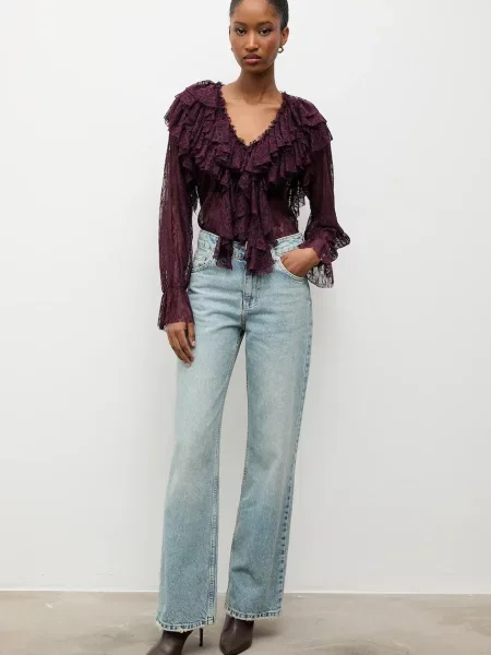 Блузка Answear.LAB бордовий